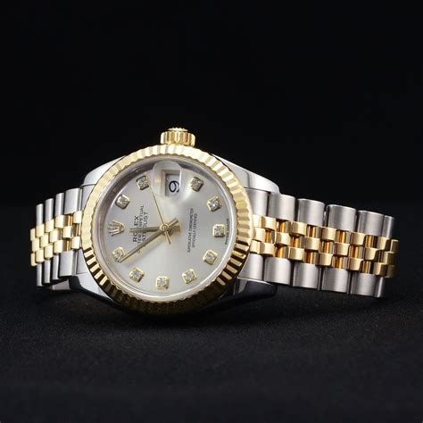 pre owned rolex lady datejust.